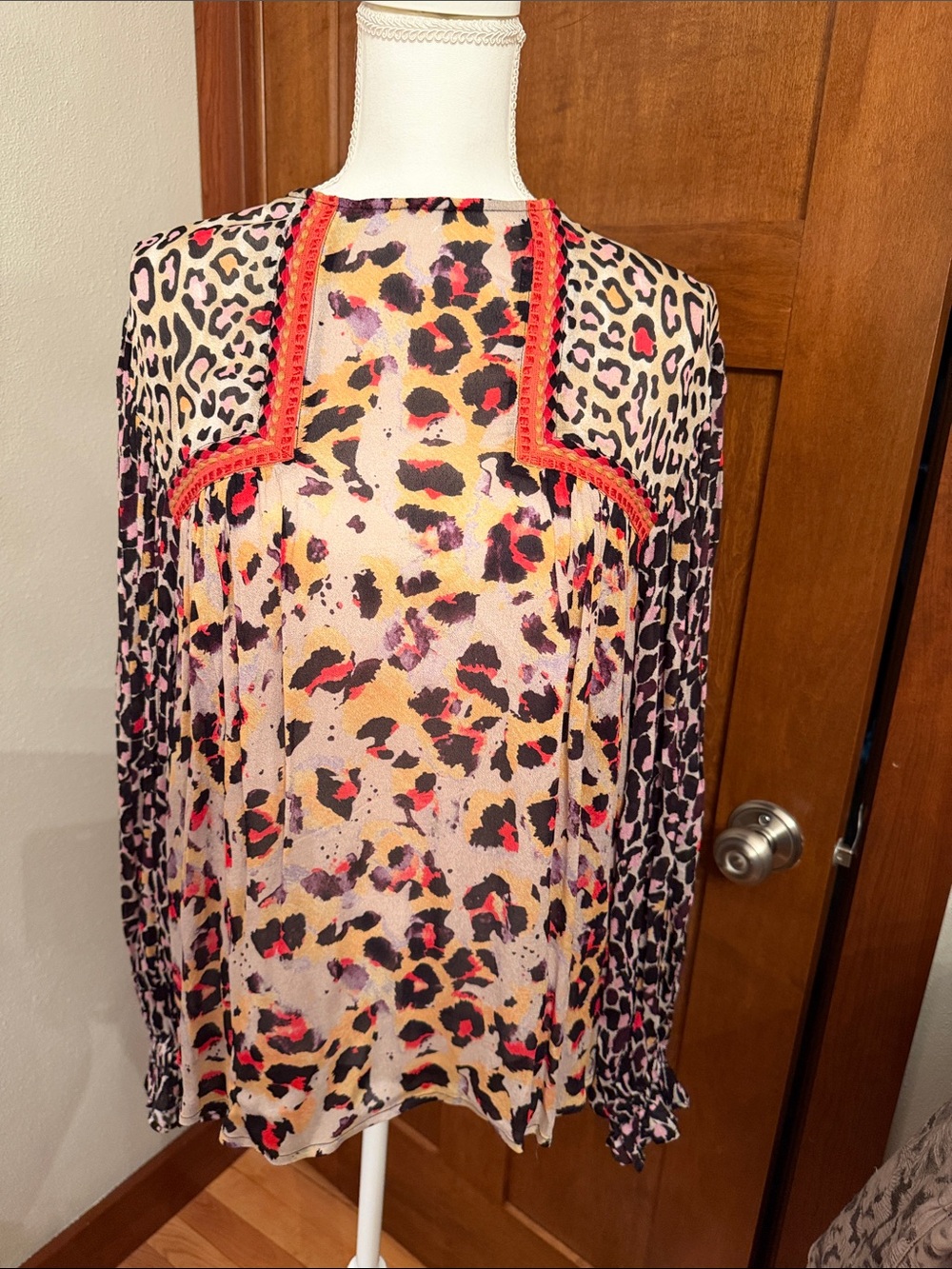 Pink/Rose Animal Print Boho Women’s Top